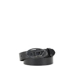 Diesel Black Calf Leather Bos Taurus Regular Belt - Zeiniez