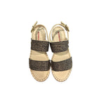 Borbonese Beige Textile Women Sandal