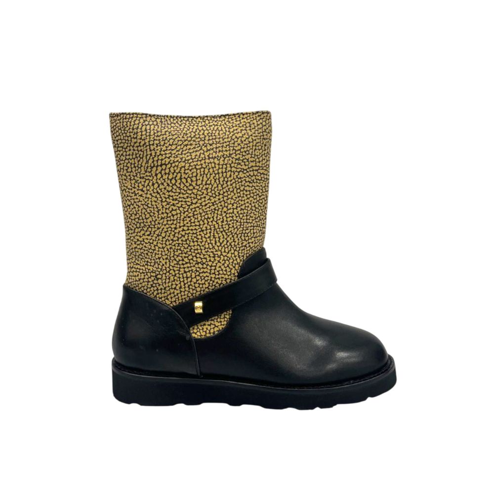 Borbonese Beige Leather Women Boot