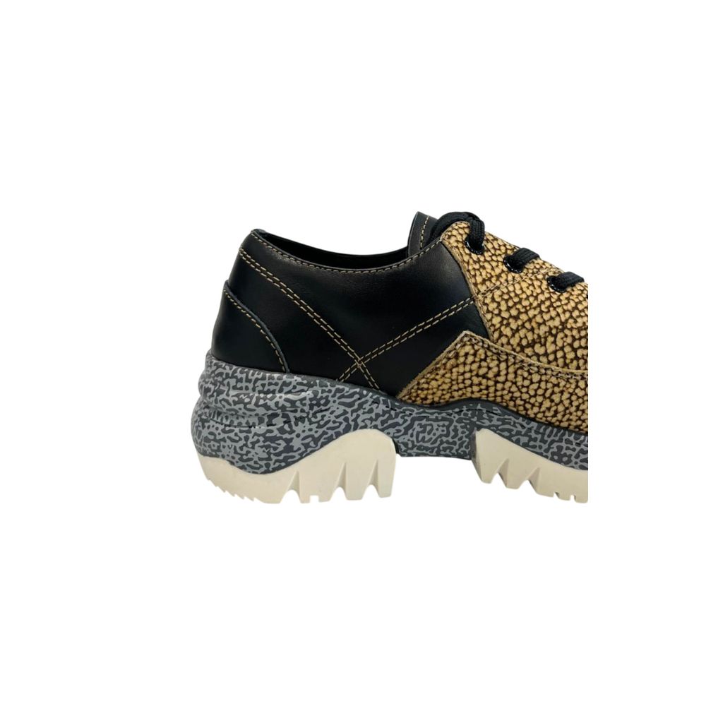 Borbonese Beige Leather Women Sneaker