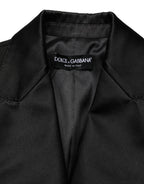 Dolce & Gabbana Black Wool Single Breasted Blazer Jacket
