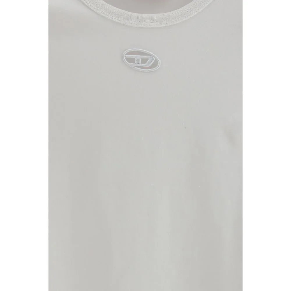 Diesel White Cotton T-Shirt - Zeiniez