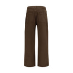 The Row Brown Cotton Straight-Leg Jeans
