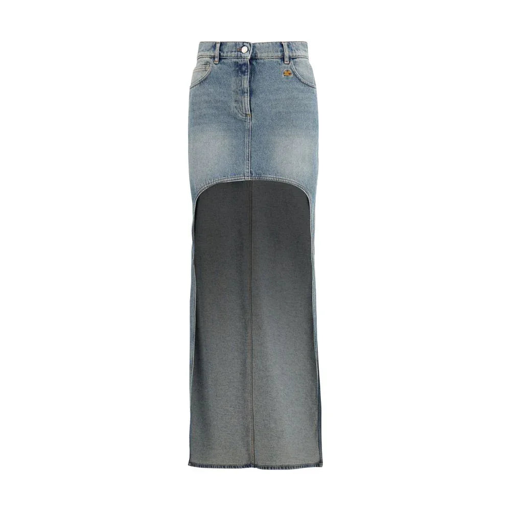 Courrèges Blue Denim Skirt