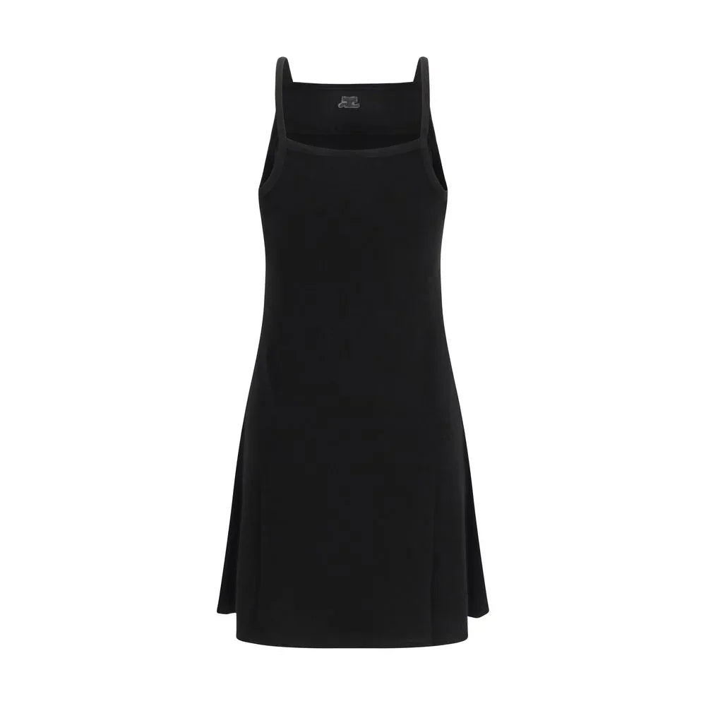 Courrèges Black Viscose Casual Dress - Zeiniez