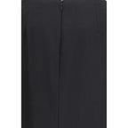 The Row Black Wool Long Skirt