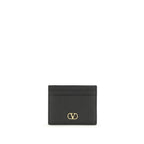 Valentino Garavani Black Calf Leather Bos Taurus Wallet