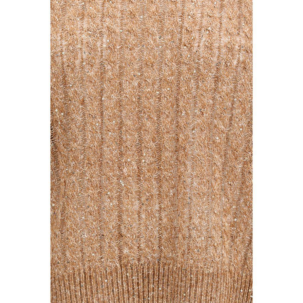 Brunello Cucinelli Brown Linen Sweatshirt