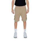 Pharmacy Industry Beige Cotton Bermuda Shorts - Zeiniez