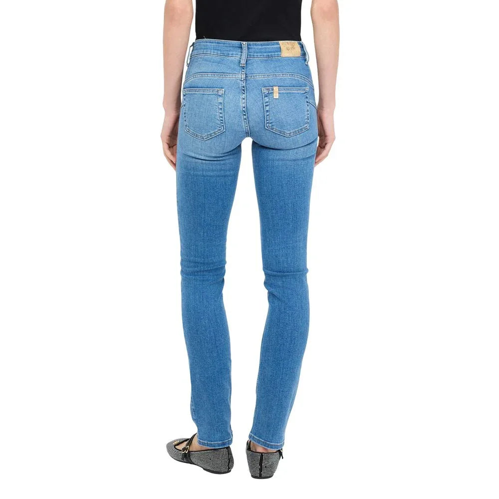 Liu Jo Light Blue Cotton Skinny Jeans - Zeiniez