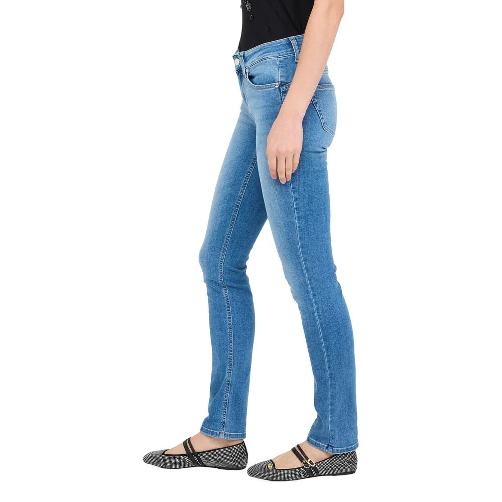 Liu Jo Light Blue Cotton Skinny Jeans - Zeiniez