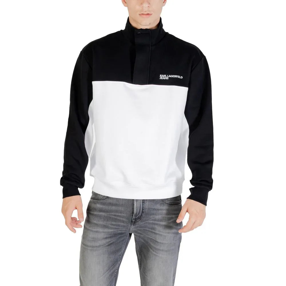 Karl Lagerfeld Black And White Horn Sweatshirt