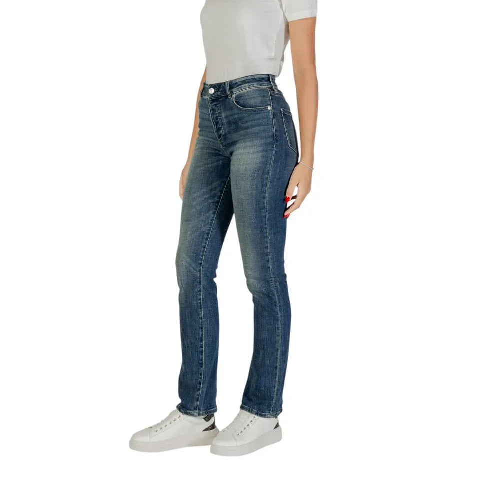 Armani Exchange Blue Cotton Skinny Jeans - Zeiniez