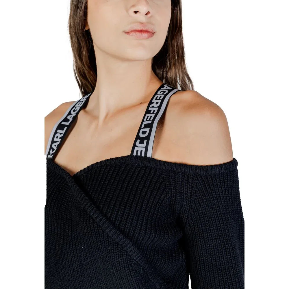 Karl Lagerfeld Black Cotton Sweatshirt - Zeiniez