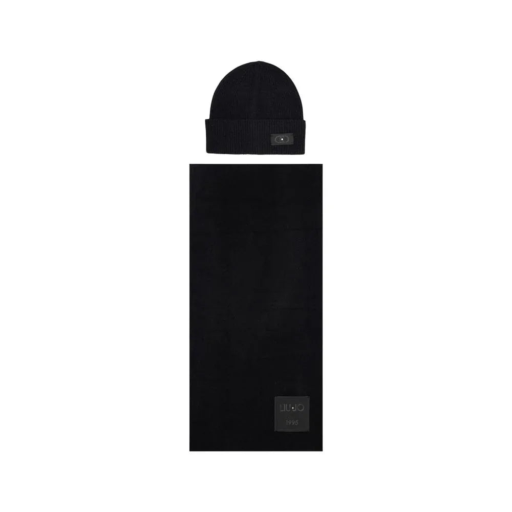 Liu Jo Black Polyester Beanie - Zeiniez