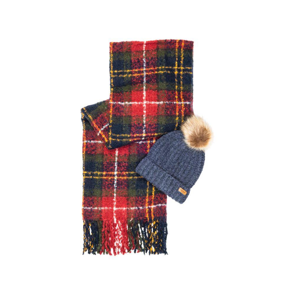 Barbour Bordeaux Polyester Scarf - Zeiniez