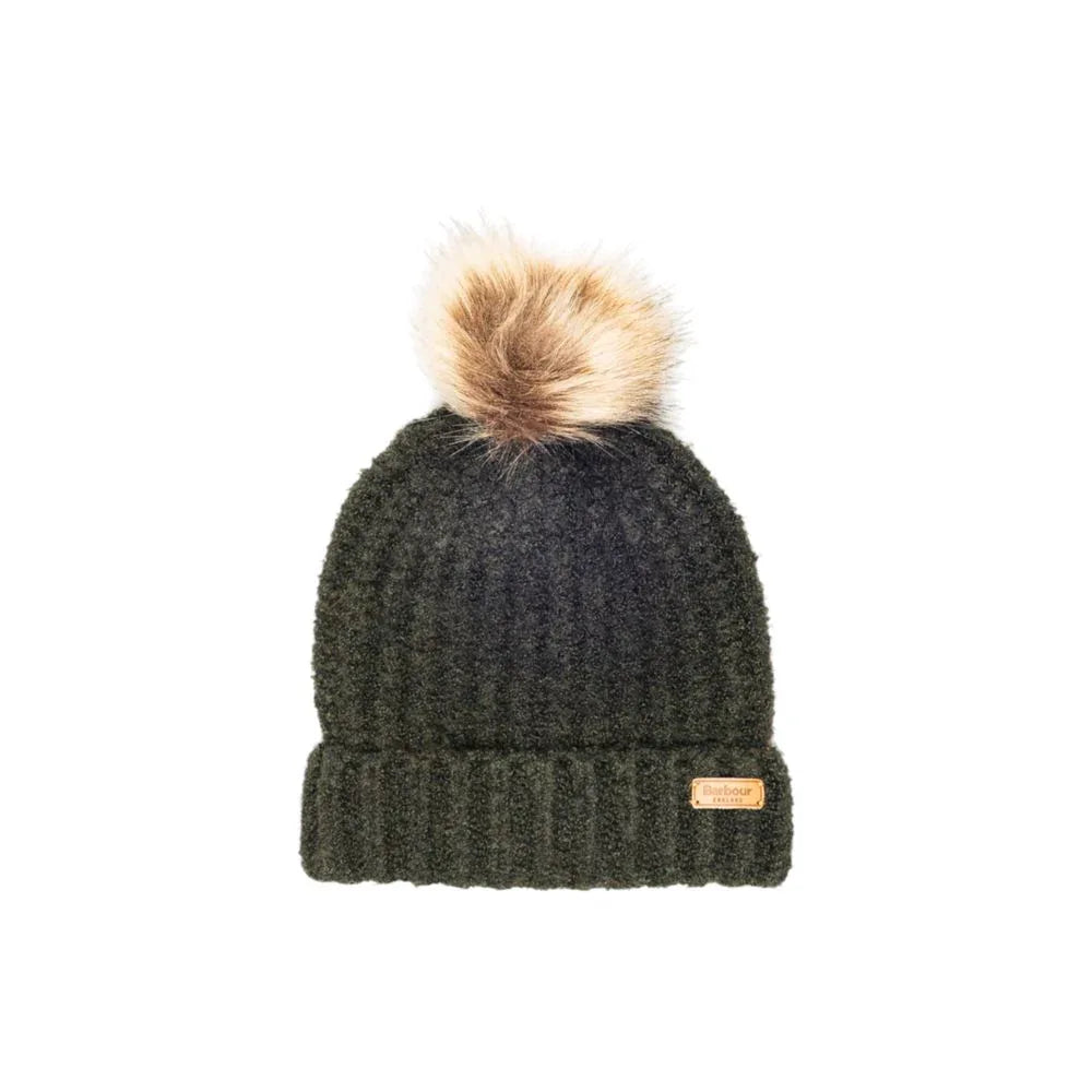 Barbour Green Polyester Beanie - Zeiniez