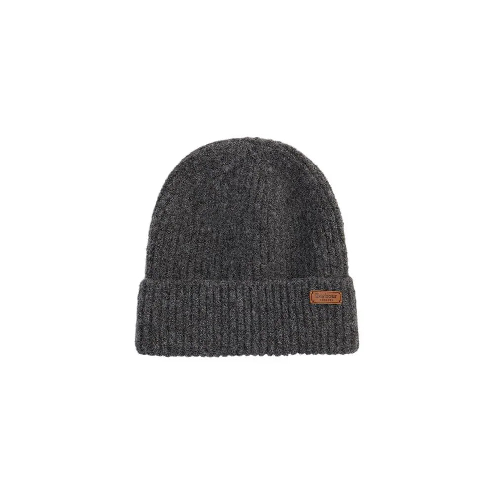 Barbour Gray Polyester Beanie - Zeiniez