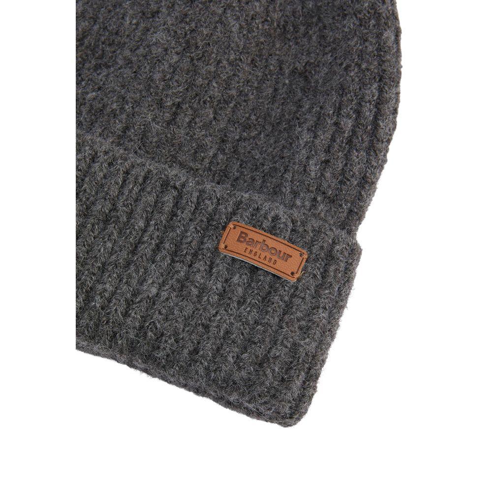 Barbour Gray Polyester Beanie - Zeiniez