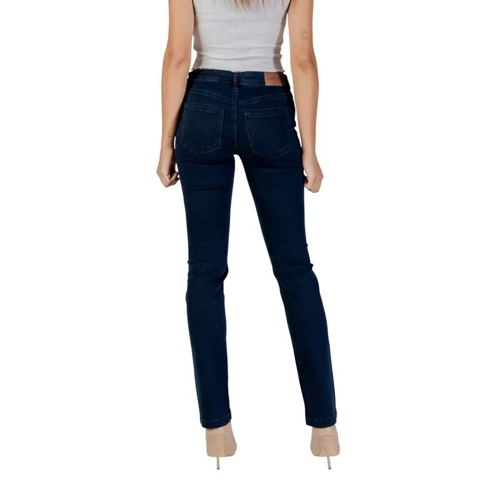 Street One Blue Cotton Skinny Jeans - Zeiniez