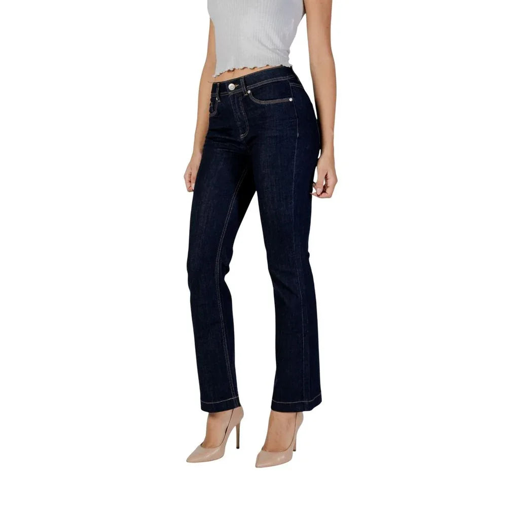 Street One Blue Cotton Skinny Jeans - Zeiniez