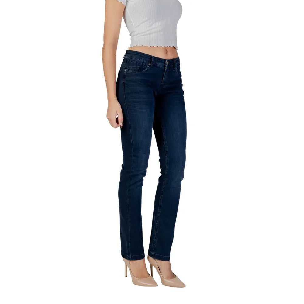 Street One Blue Cotton Skinny Jeans - Zeiniez