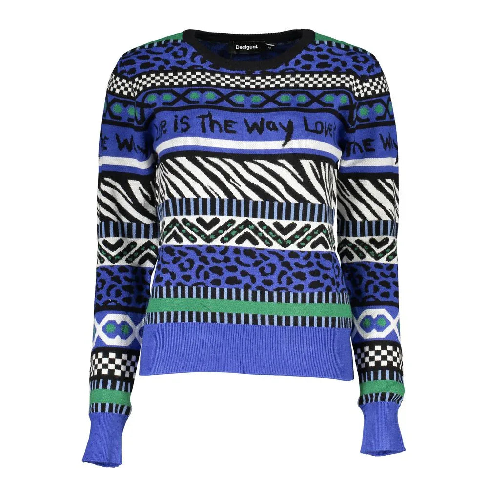Desigual Blue Viscose Women Sweater - Zeiniez