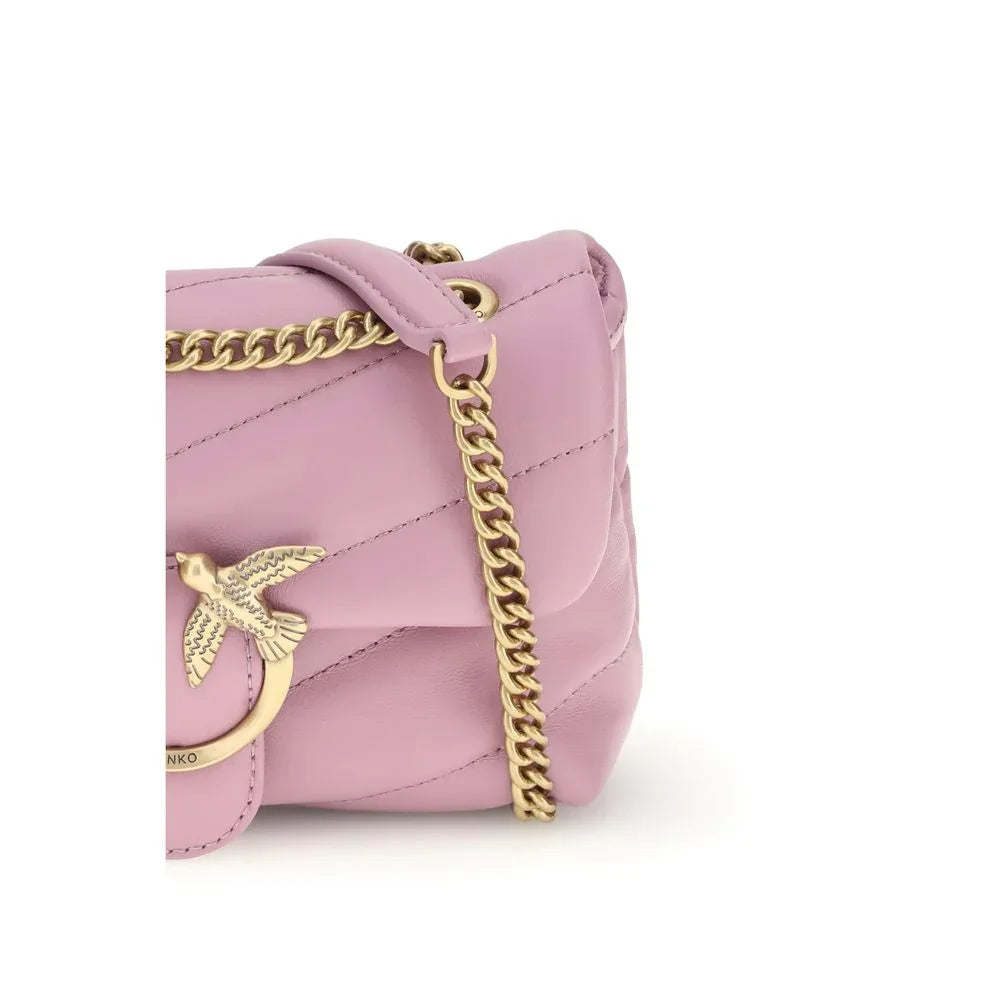 PINKO Purple Calf Leather Bos Taurus Shoulder Bag - Zeiniez
