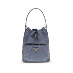 Prada Blue Recycled Polyamide Backet Bag