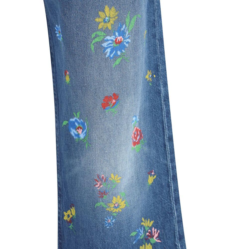 Mother Denim Blue Cotton High-Waisted Jean - Zeiniez