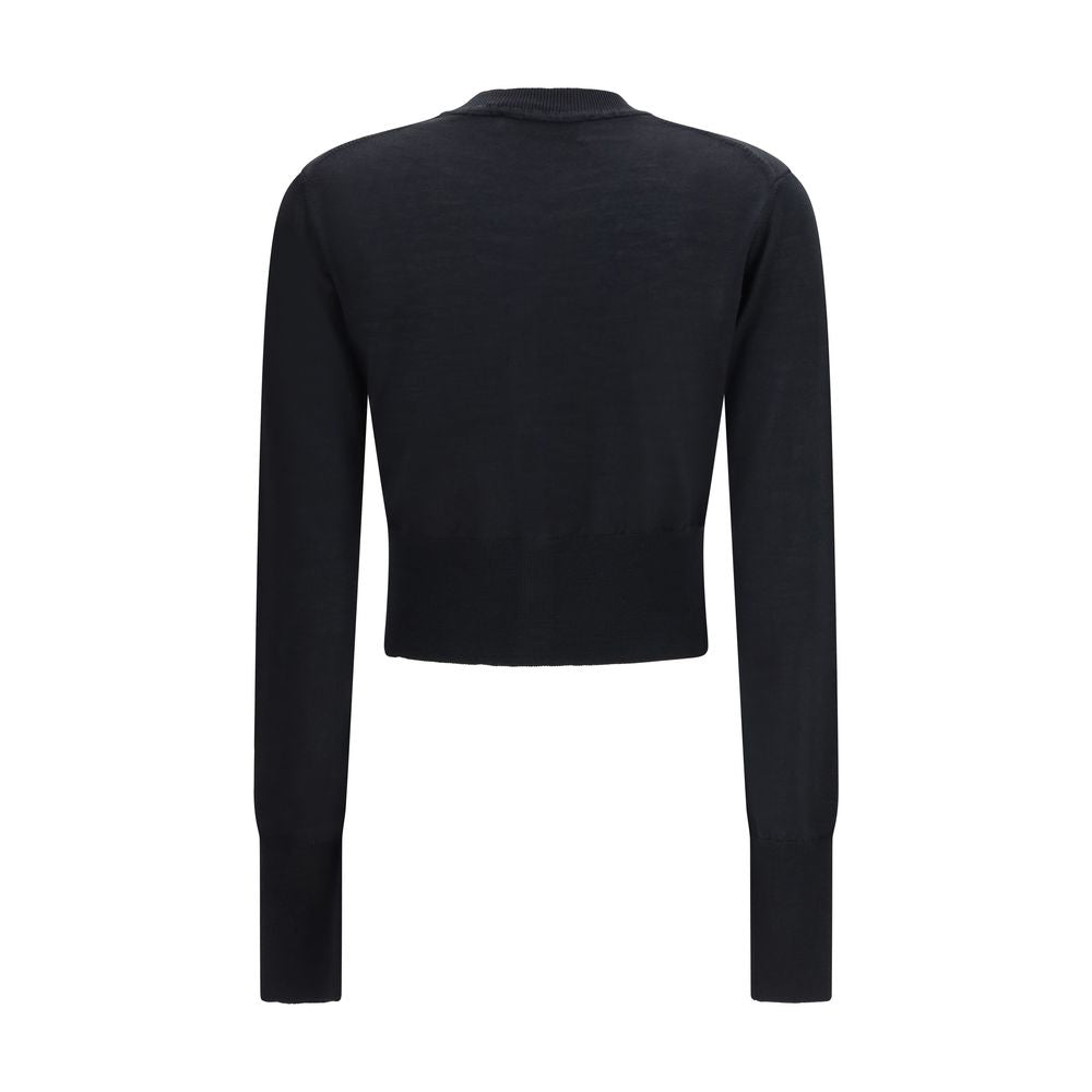 Vivienne Westwood Black Merino Wool Cardigan