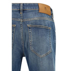 PT Torino Blue Cotton Tapered Jeans - Zeiniez