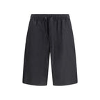 Dolce & Gabbana Black Cotton Bermuda Shorts