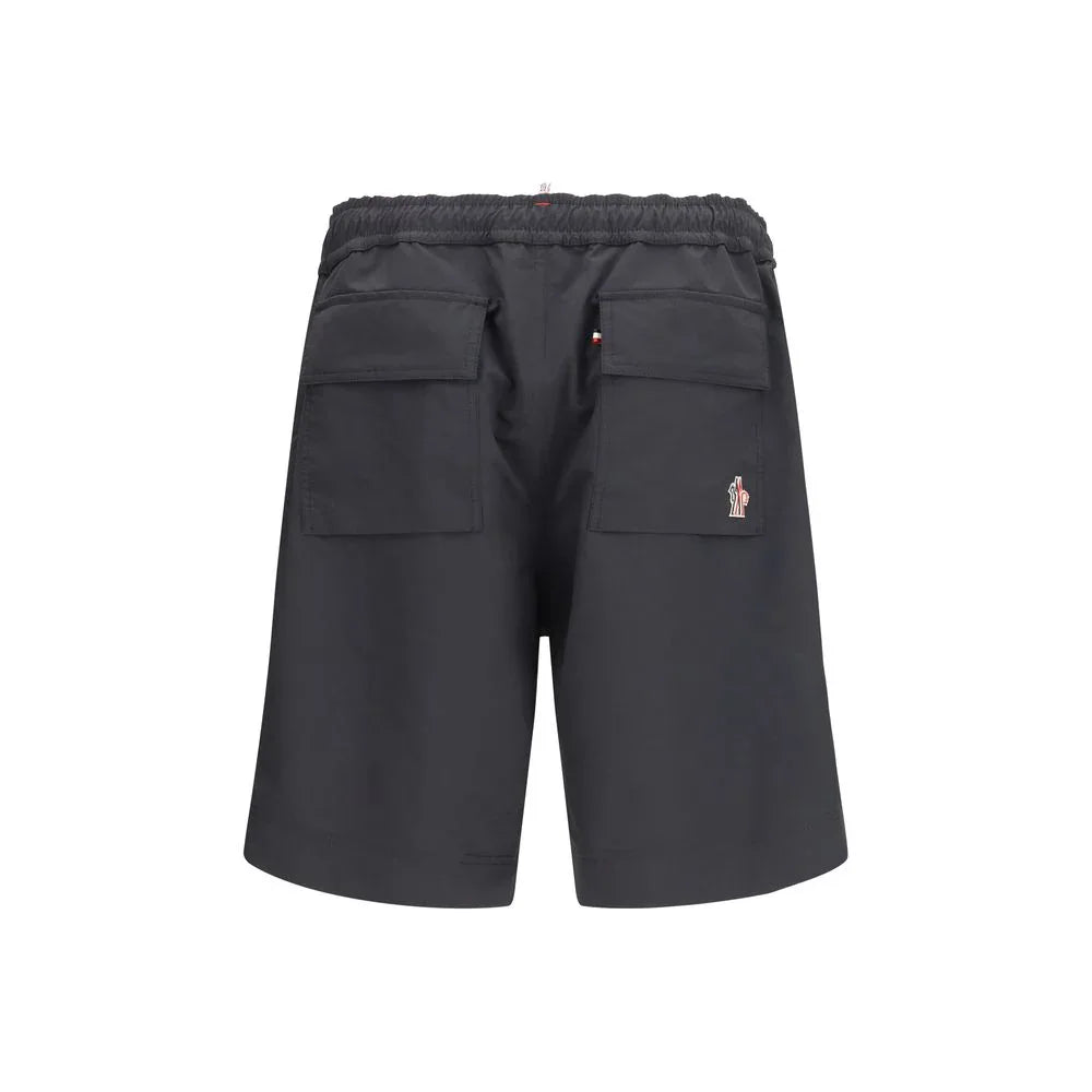 Moncler Grenoble Black Polyester Bermuda Shorts - Zeiniez