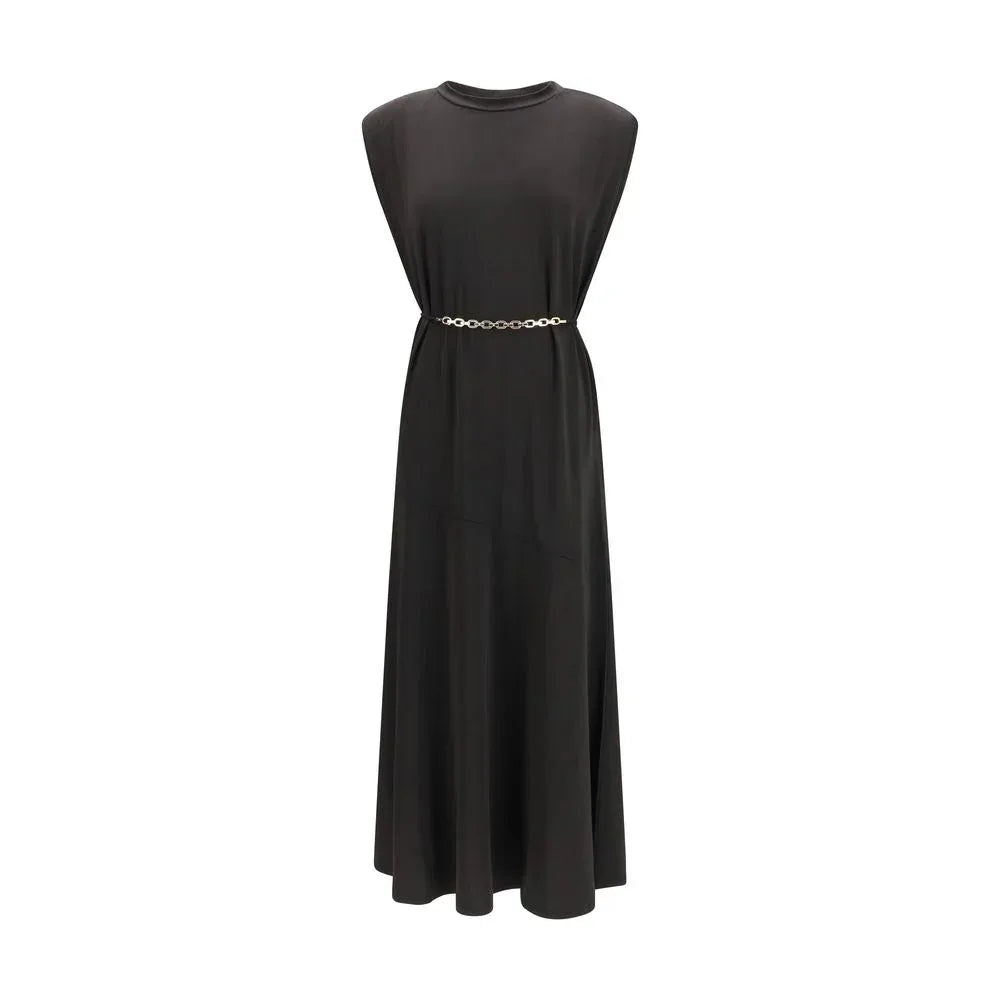 PINKO Black Acetate Casual Dress