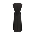 PINKO Black Acetate Casual Dress