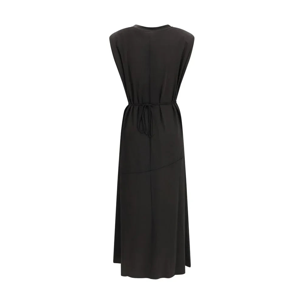 PINKO Black Acetate Casual Dress