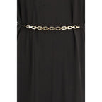 PINKO Black Acetate Casual Dress