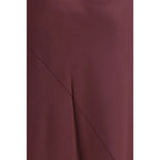 PINKO Bordeaux Marabou Casual Dress - Zeiniez