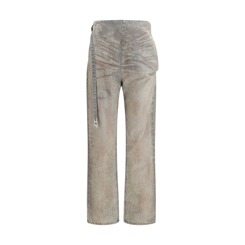 Diesel Gray Cotton Slim Fit Jeans