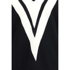 Valentino Black Fleece Wool Sweatshirt