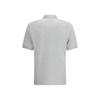 Brunello Cucinelli Gray Cotton Polo Shirt
