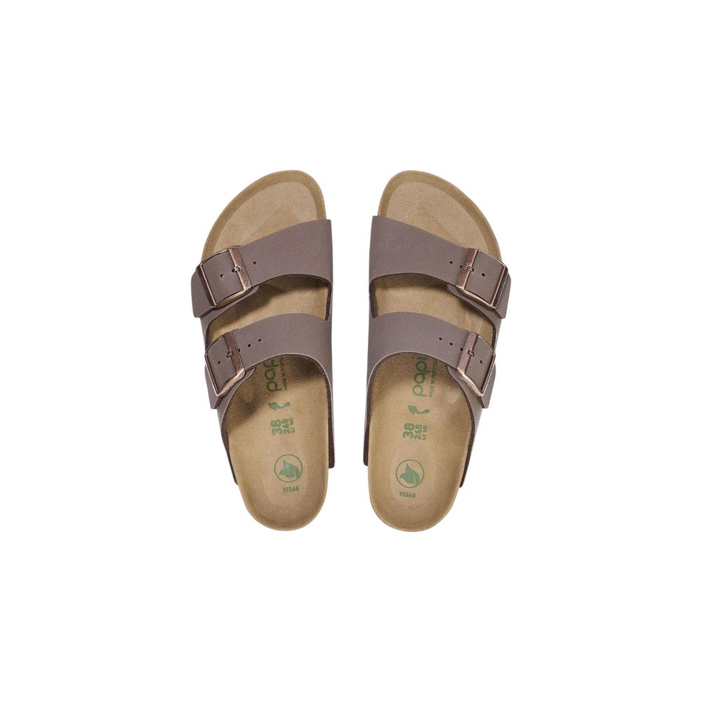 Birkenstock Brown Synthetic Platform Sandals