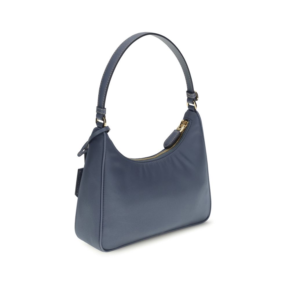 Prada Blue Recycled Polyamide Shoulder Bag