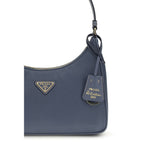 Prada Blue Recycled Polyamide Shoulder Bag