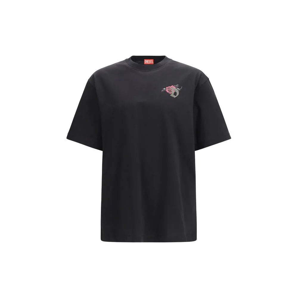 Diesel Black Cotton T-Shirt