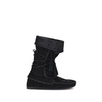 Isabel Marant Brown Calf Leather Bos Taurus Lace-Up Boots - Zeiniez