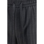 Dolce & Gabbana Gray Wool Oves Aries Casual Pants