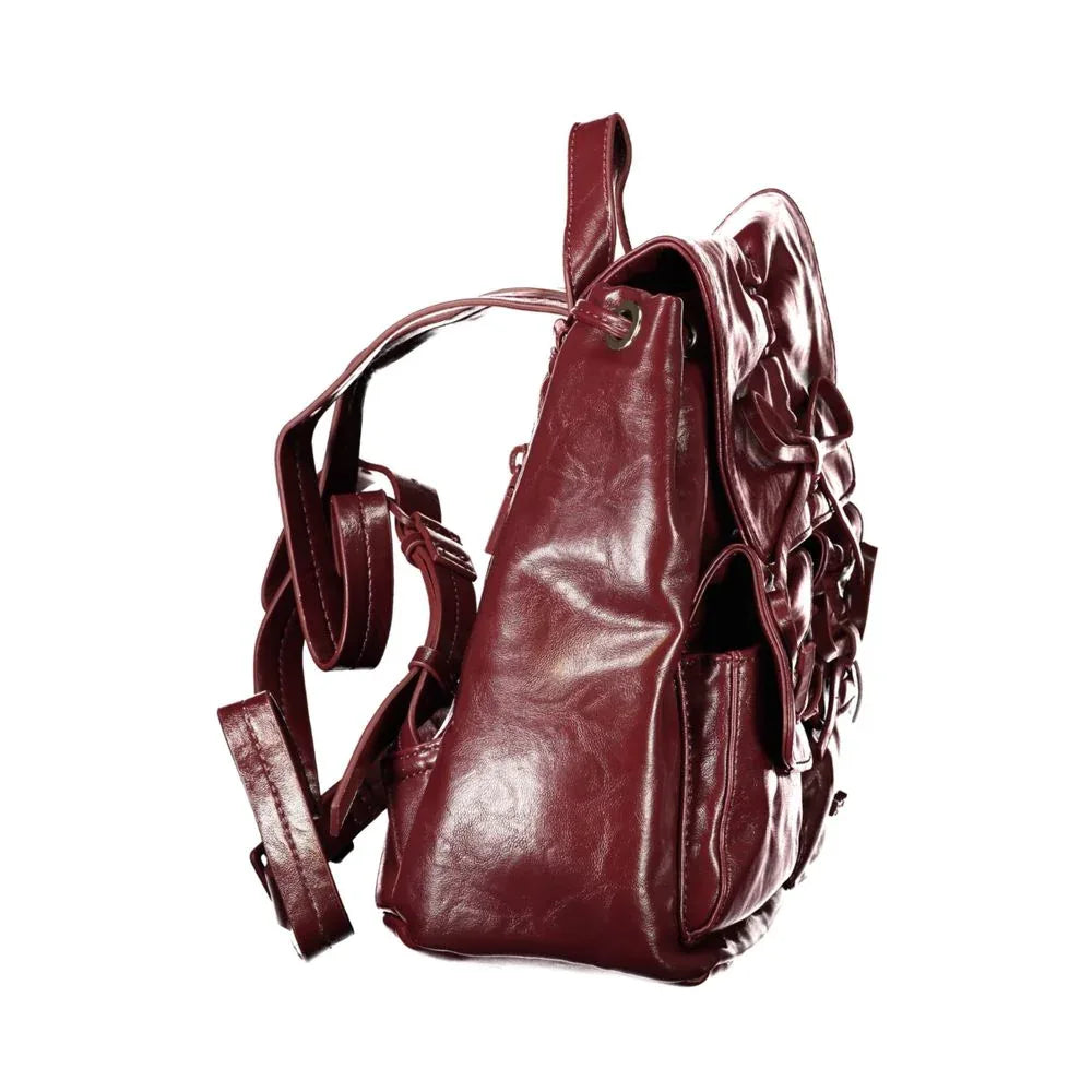 Desigual Burgundy Polyurethane Women Backpack - Zeiniez
