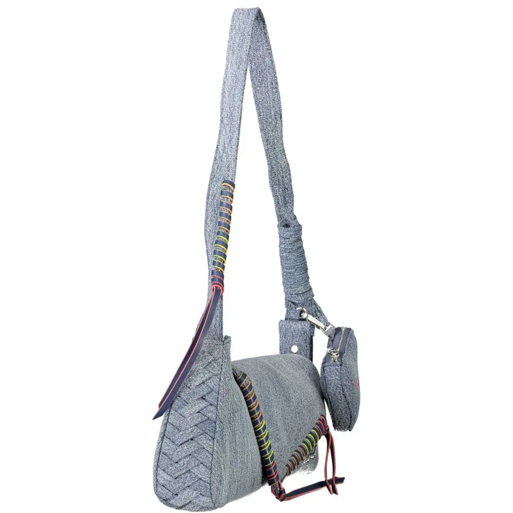Desigual Azzurro Cotton Women Shoulder Bag - Zeiniez